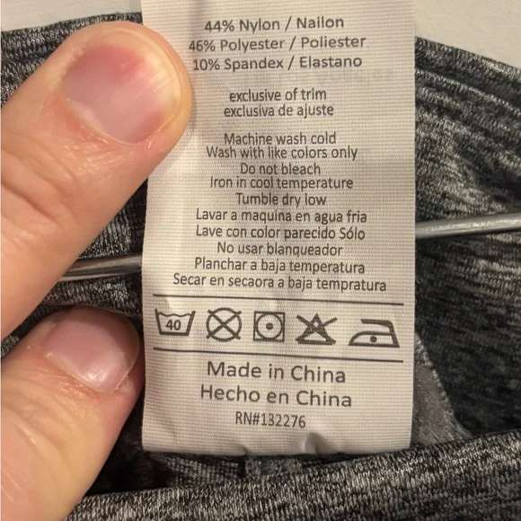 Women's Gray Leggings with Side Ties NWT - Picture 5 of 6